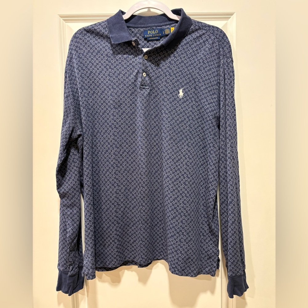 Polo Ralph Lauren Men’s Blue Polo Henley Shirt